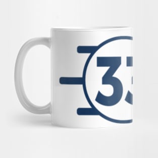 Vault 33 Yellow Blue Mug